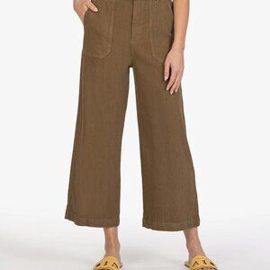 Topaz Linen Wide Leg cropped pants
